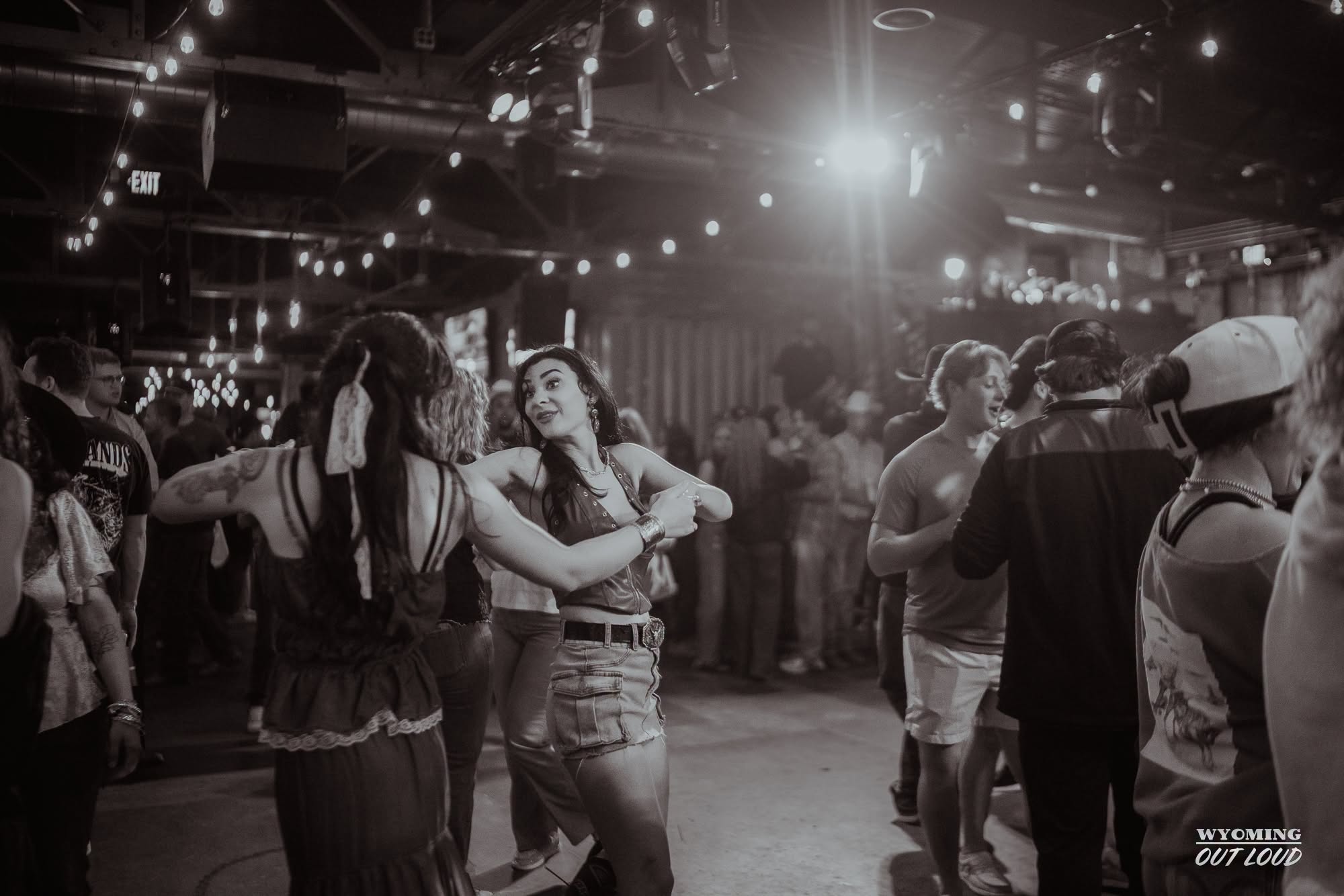 The dance floor during CNFR week at The Gaslight Social