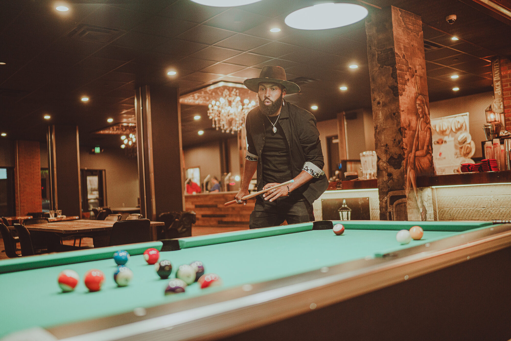 A game of pool inside The Gaslight Social